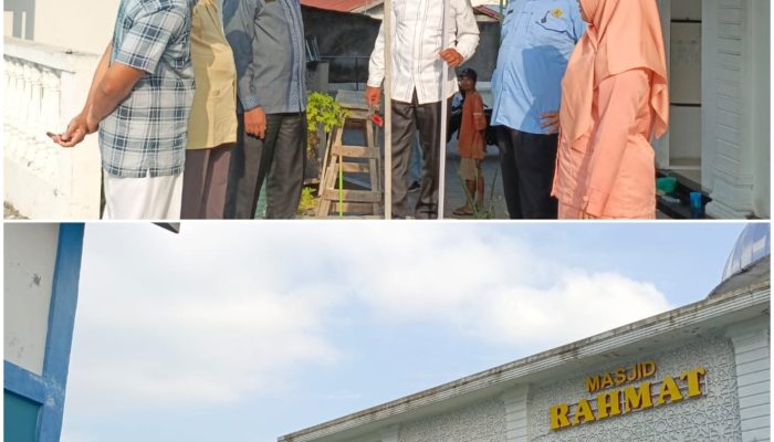 Rashdul Kiblat di KUA Siantar Barat Berjalan Lancar, Arah Kiblat Masjid Rahmat Dipastikan Akurat