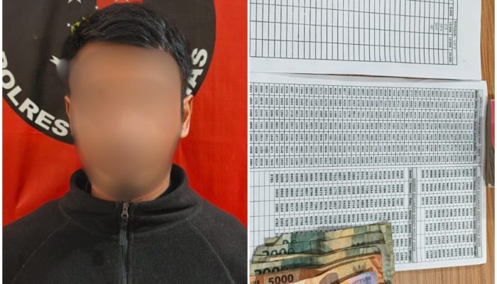 Satreskrim Polres Humbahas Amankan Pelaku Judi Togel di Doloksanggul