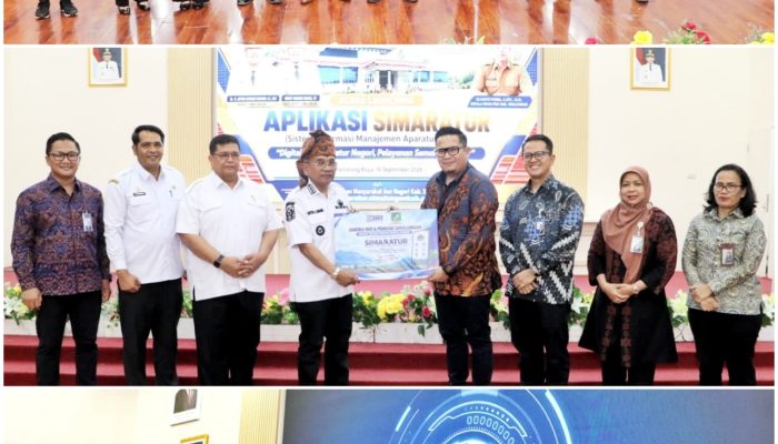 Integrasikan Data Administrasi Aparatur Nagori, Bupati Simalungun Luncurkan Aplikasi SIMARATUR