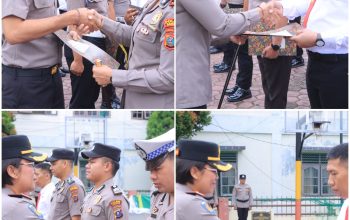 Reward untuk 20 Personel, Kapolres Samosir: Prestasi Harus Dibuktikan dengan Kepastian Hukum