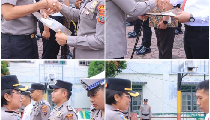 Reward untuk 20 Personel, Kapolres Samosir: Prestasi Harus Dibuktikan dengan Kepastian Hukum